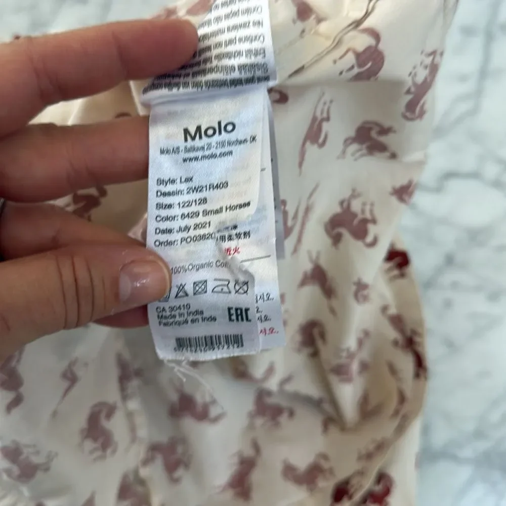 MOLO Lex Horse Button Down Top Sz 7/8